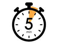 Five minutes stopwatch icon timer symbol 5 min waiting time ...